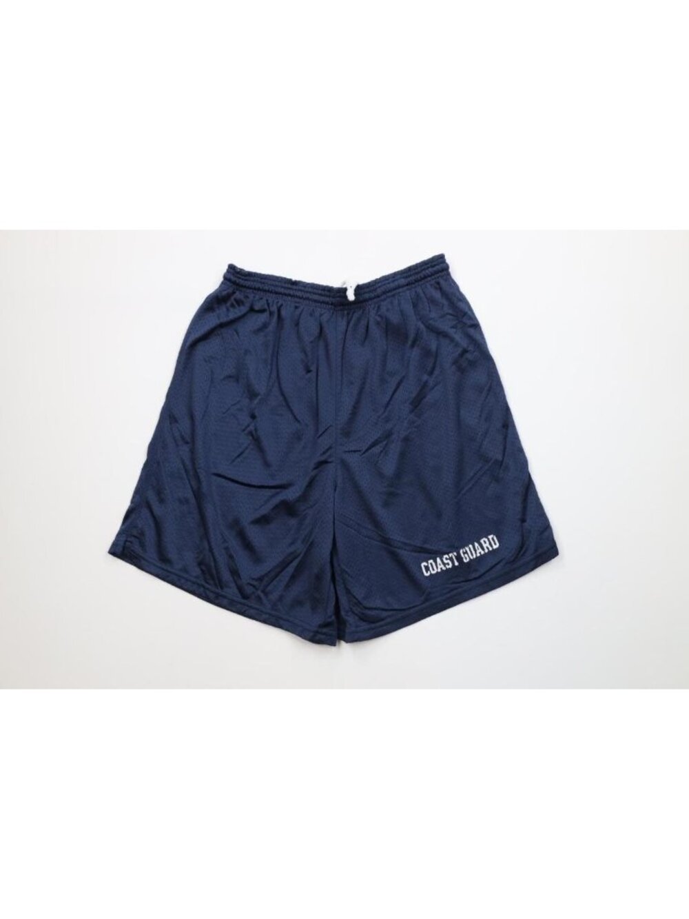 Vtg 90s USGI Mens L USCG United States Coast Guard Above Knee Shorts Blue USA